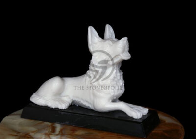 Dog Marble Sculpture