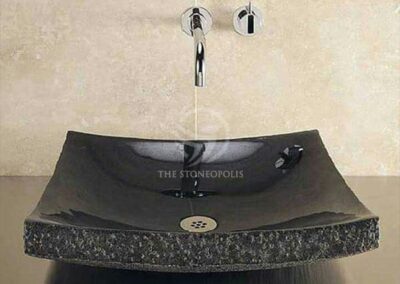 Classic Black stone sink wash basin