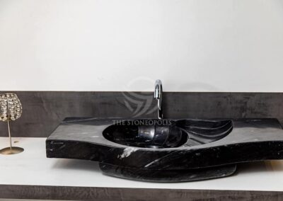 Titanic Black stone sink wash basin