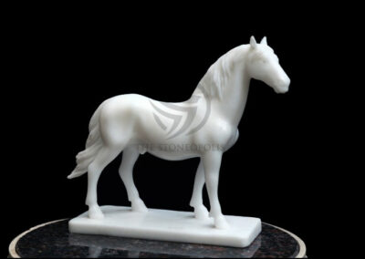 Chetak Marble Horse Sculpture